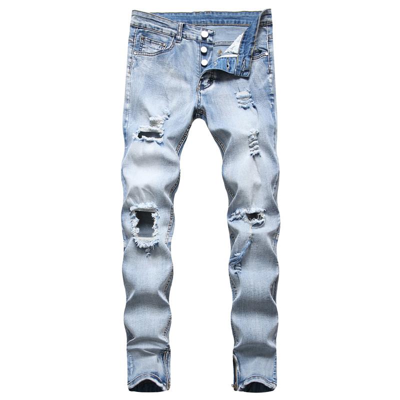 Men's Jeans Men Ripped Streetwear Male Stylish Slim Fit Holes Beggar Solid Jogging Casual Denim PantsMen's, 3358
Men's Jeans Men Ripped Streetwear Male Stylish Slim Fit Holes Beggar Solid Jogging Casual Denim PantsMen's, 3358