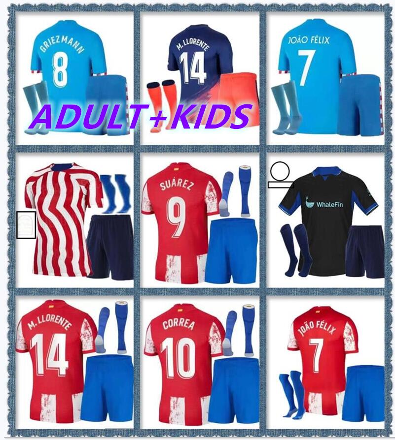 21 22 23 JOAO FELIX SUAREZ soccer jerseys 2021 2022 2023 M. LLORENTE Correa camiseta football shirts men kids kit GRIEZMANN R. DE PAUL Cunha CARRASCO Atletico MadridS
21 22 23 JOAO FELIX SUAREZ soccer jerseys 2021 2022 2023 M. LLORENTE Correa camiseta football shirts men kids kit GRIEZMANN R. DE PAUL Cunha CARRASCO Atletico MadridS