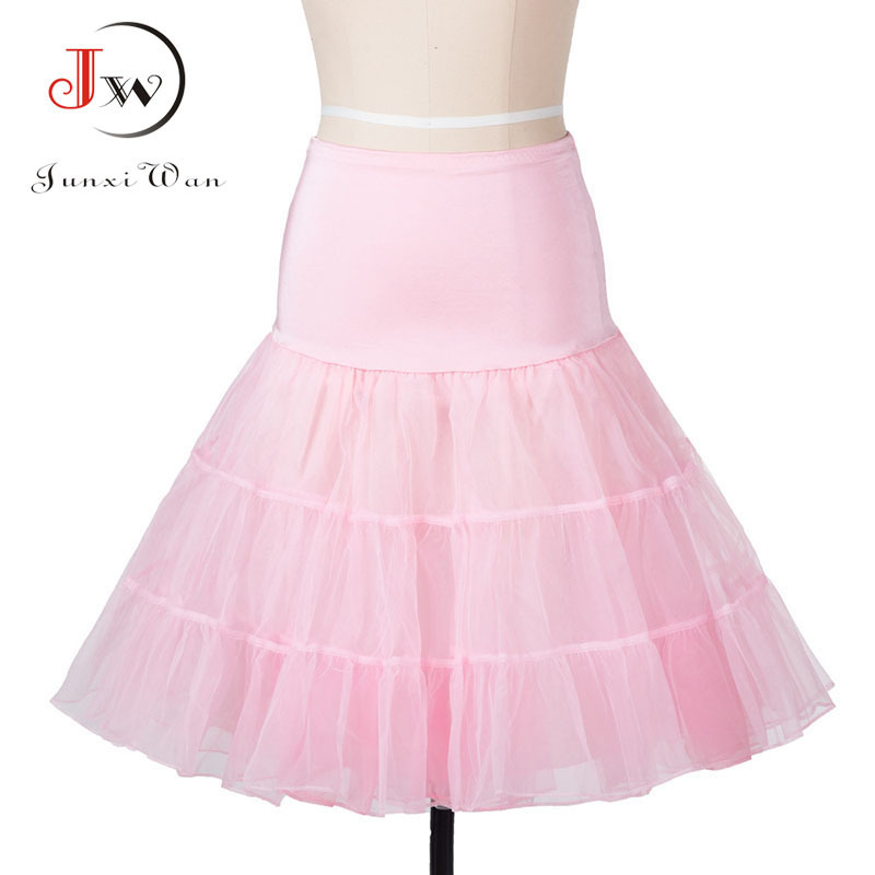 Skirts Vintage 50s 60 Ball Gown Tutu Skirt Swing Rockabilly Petticoat Underskirt Crinoline Fluffy Pettiskirt for Wedding 220322