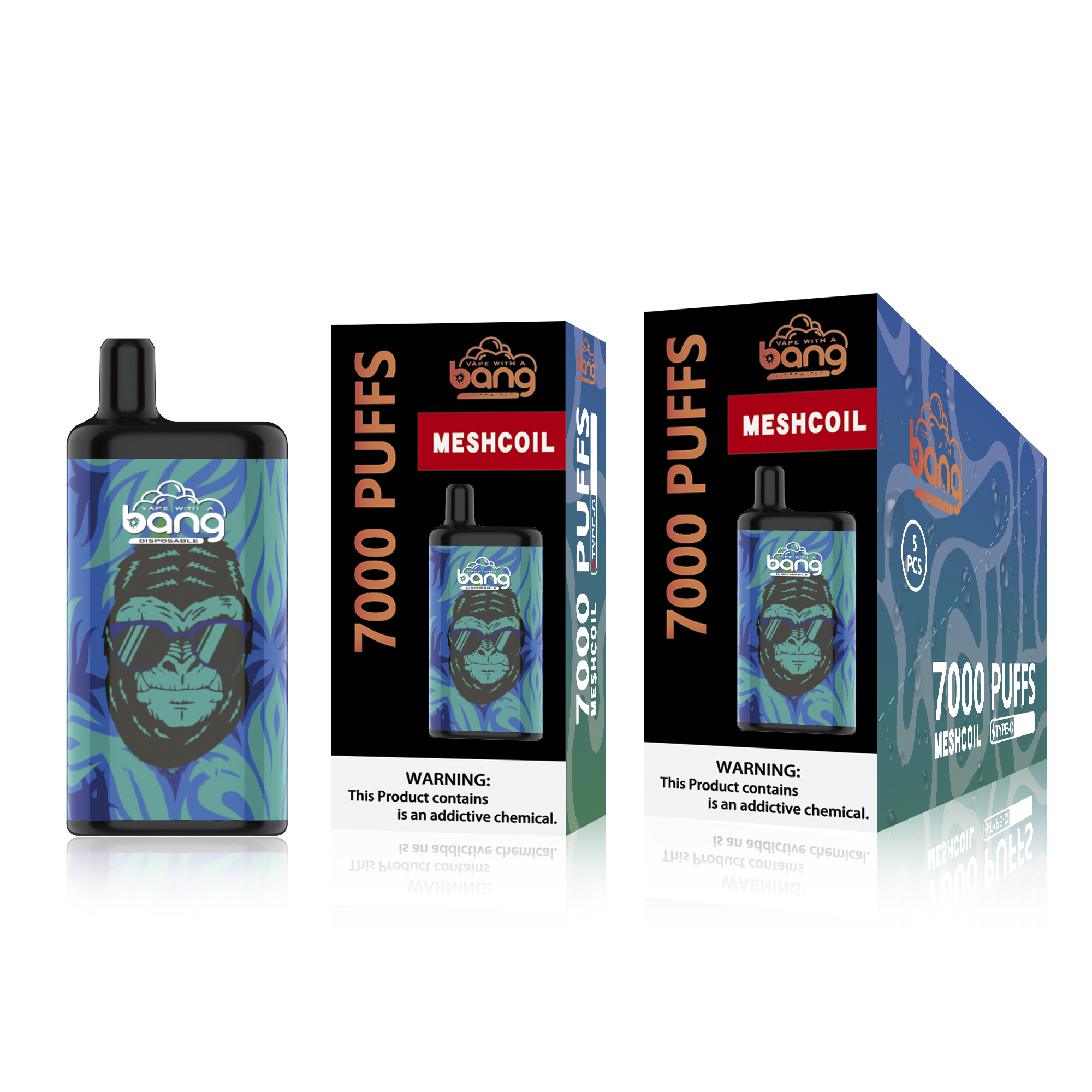 Wholesale Bang Mesh Coil 7000 Puffs Bars Disposable E cigarettes Vape Pen 15ml Pre-filled Pods Cartridge 850mAh Rechargeable Battery
Wholesale Bang Mesh Coil 7000 Puffs Bars Disposable E cigarettes Vape Pen 15ml Pre-filled Pods Cartridge 850mAh Rechargeable Battery