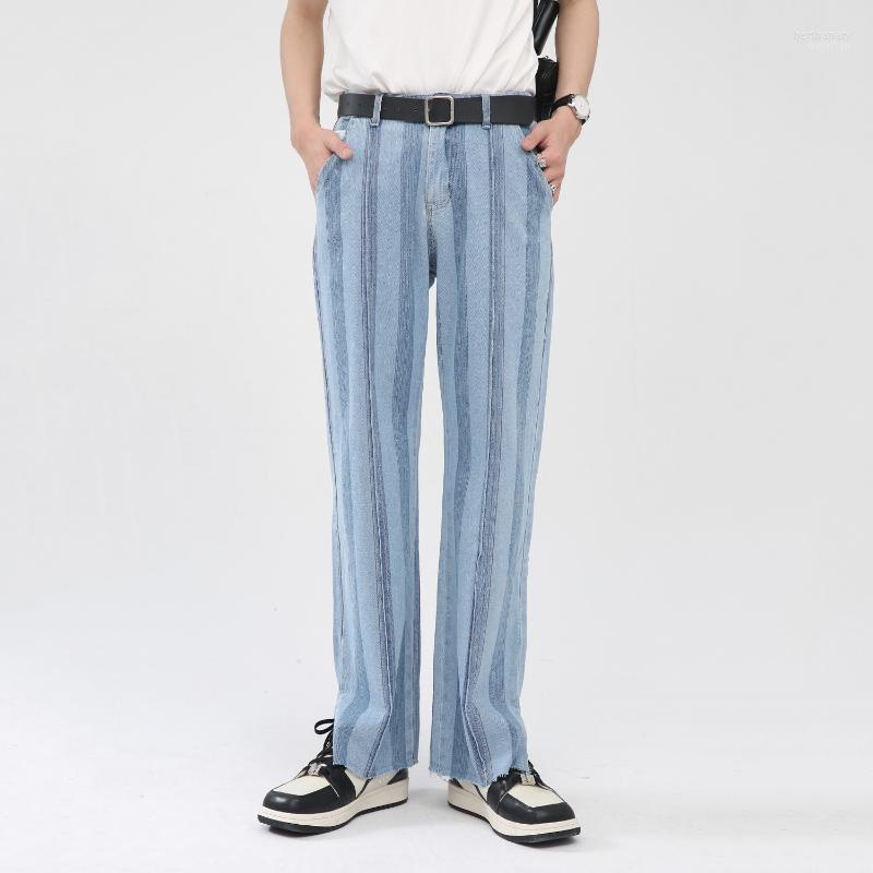 Men' Jeans Four Seasons Men' Korean Version Hip Hop Loose Straight Stripe Split Design Men Ins Boyfriend FashionMen' Bert22, Blue
Men' Jeans Four Seasons Men' Korean Version Hip Hop Loose Straight Stripe Split Design Men Ins Boyfriend FashionMen' Bert22, Blue