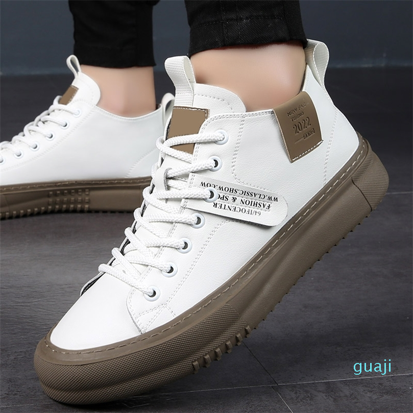 Leather Shoes Men Sneakers Fashion Male Skate Brand Casual White High Top Tenis Masculino Vulcanized, Black
Leather Shoes Men Sneakers Fashion Male Skate Brand Casual White High Top Tenis Masculino Vulcanized, Black