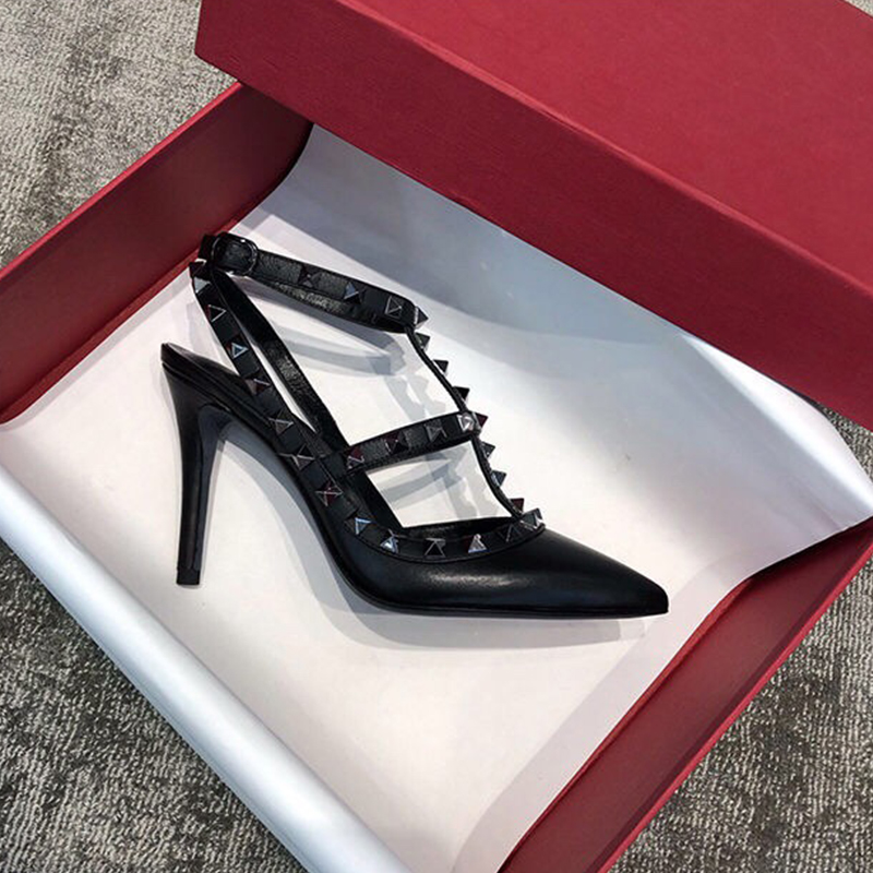 Genuine Leather Rivets Shoes Women Two Belts Ankle Strap Sandals 10CM High Heel Pointed Toe Shoes Brand Luxury Sexy Red Wedding Shoes, Nude
Genuine Leather Rivets Shoes Women Two Belts Ankle Strap Sandals 10CM High Heel Pointed Toe Shoes Brand Luxury Sexy Red Wedding Shoes, Nude