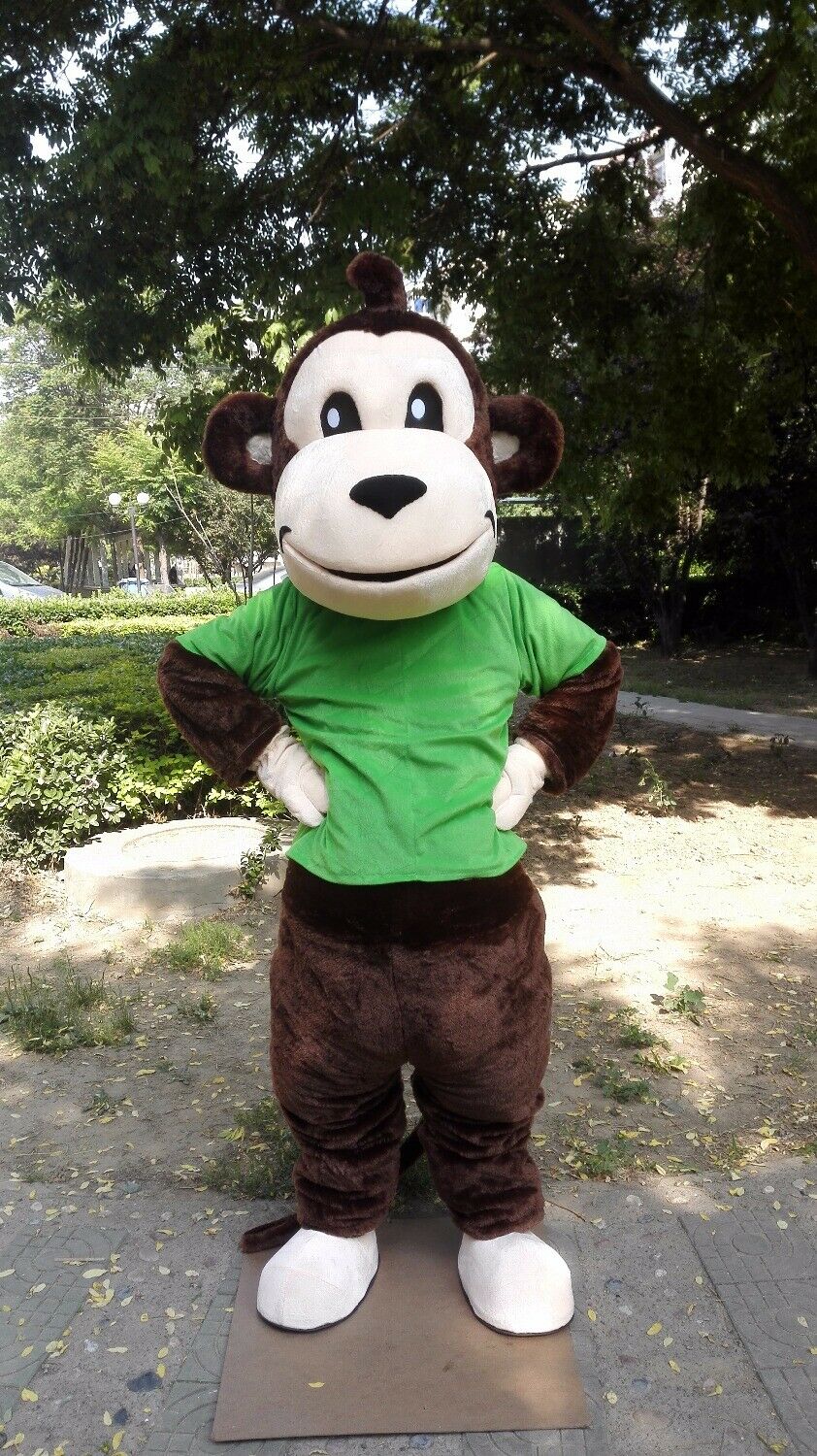 Mascot doll costume Monkey mascot costume set role-playing party game costume advertising Halloween birthday gift Christmas adult, Green
Mascot doll costume Monkey mascot costume set role-playing party game costume advertising Halloween birthday gift Christmas adult, Green