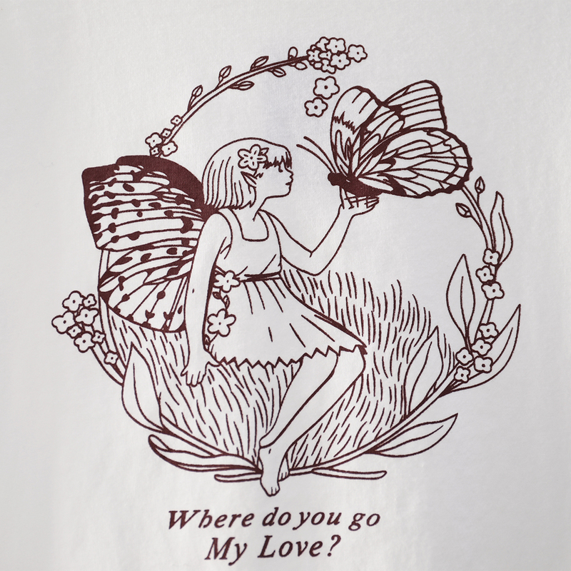 Butterfly Fairy Vintage Crop Top Women Summer Short Sleeve O Neck Harajuku Cotton Y2k Tops Female Casual Sexy Slim T Shirt 220321