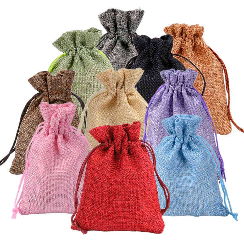 10 Pcs/Lot Drawtring Natural Burlap Jute Gift Multi Size Jewelry Packaging Wedding with Candy Bag Can Cutom
10 Pcs/Lot Drawtring Natural Burlap Jute Gift Multi Size Jewelry Packaging Wedding with Candy Bag Can Cutom
