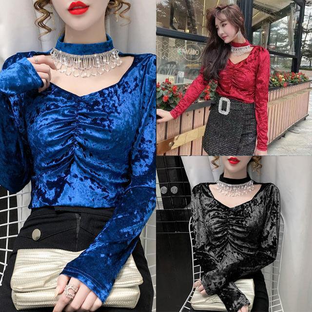 Women' Blouses & Shirts Chic Lace Hollow Out Velvet French Style Elegant Sexy Women Blouse Button Femme Blusas, Black
Women' Blouses & Shirts Chic Lace Hollow Out Velvet French Style Elegant Sexy Women Blouse Button Femme Blusas, Black