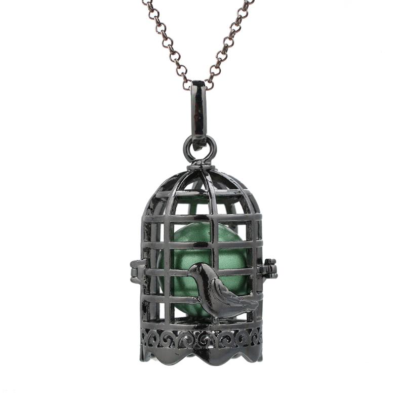 Pendant Necklaces 1pc Aroma Birdcage Cage Locket Essential Oil Diffuser Lava Bead Charms Perfume Necklace
Pendant Necklaces 1pc Aroma Birdcage Cage Locket Essential Oil Diffuser Lava Bead Charms Perfume Necklace