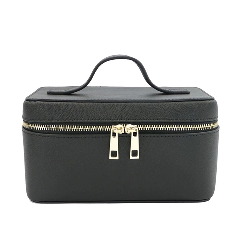 Ladies Saffiano Split Leather Travel Toiletry Case Bag Portable Hanging Makeup Organizer Box Dopp Kit Cosmetic For Women 220617, Black
Ladies Saffiano Split Leather Travel Toiletry Case Bag Portable Hanging Makeup Organizer Box Dopp Kit Cosmetic For Women 220617, Black