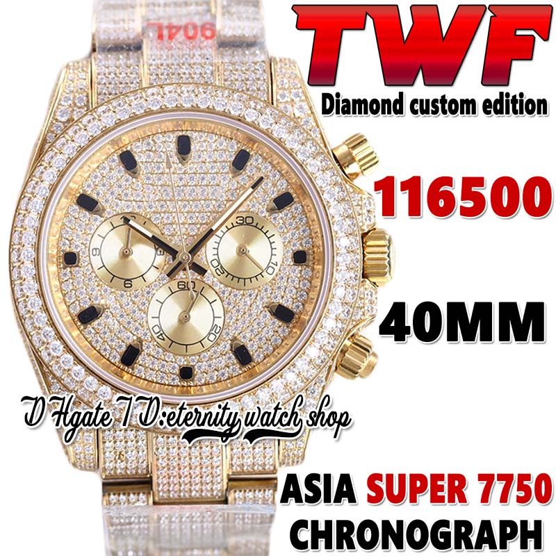 2022 TWF V3 cf116518 ETA 7750 SA7750 Chronograph Automatic Mens Watch jh116595 Diamond inlay Dial 904L Stainless Iced Out Diamonds Gold Bracelet eternity Watches, Watch waterproof cost
2022 TWF V3 cf116518 ETA 7750 SA7750 Chronograph Automatic Mens Watch jh116595 Diamond inlay Dial 904L Stainless Iced Out Diamonds Gold Bracelet eternity Watches, Watch waterproof cost
