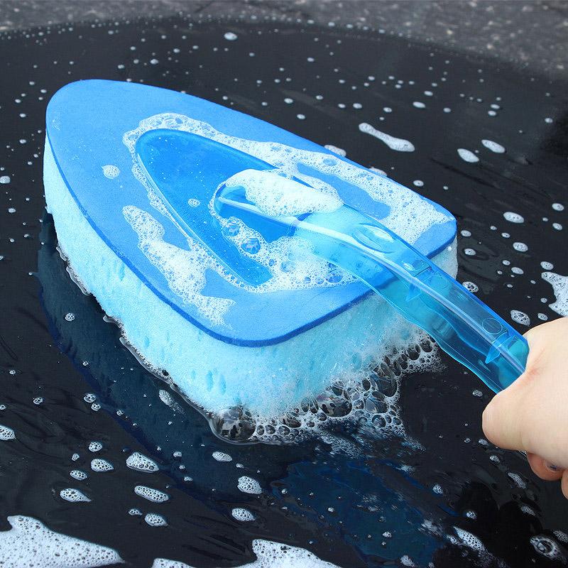 Car Sponge Triangular Brush With Handle Blue Wave Wash And Wipe Tool For Beauty MaintenanceCar 
Car Sponge Triangular Brush With Handle Blue Wave Wash And Wipe Tool For Beauty MaintenanceCar