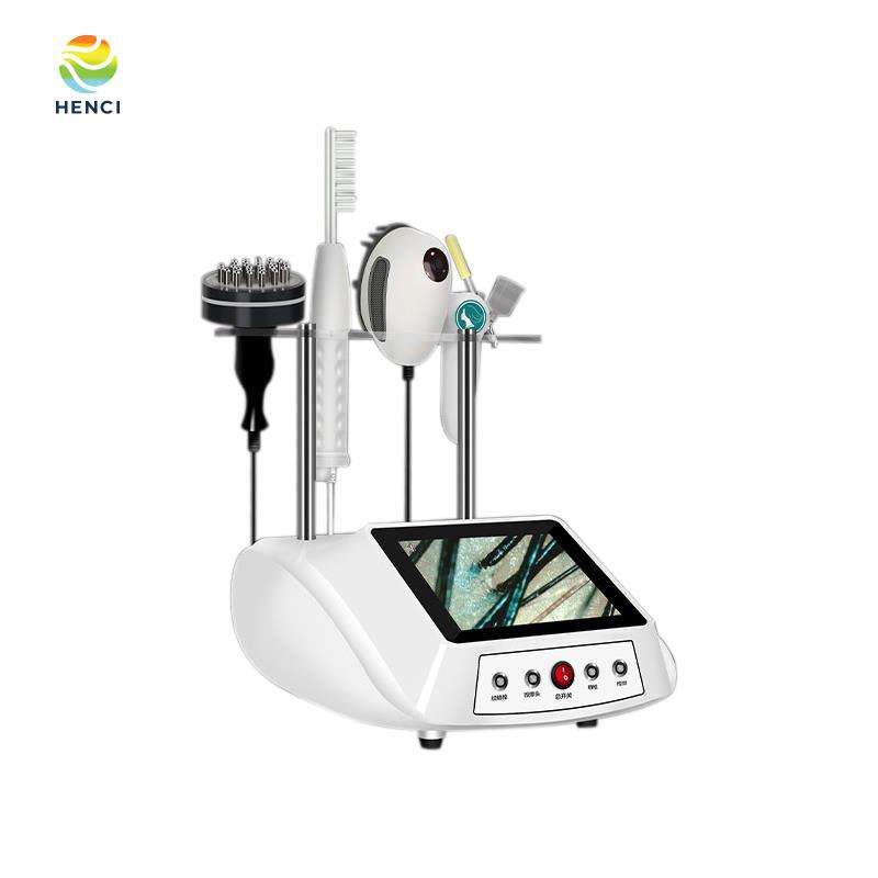 Professional High Frequency Microcurrent Skin Scalp massage Analyzer System Hair loss Hair Growth Treatment Device