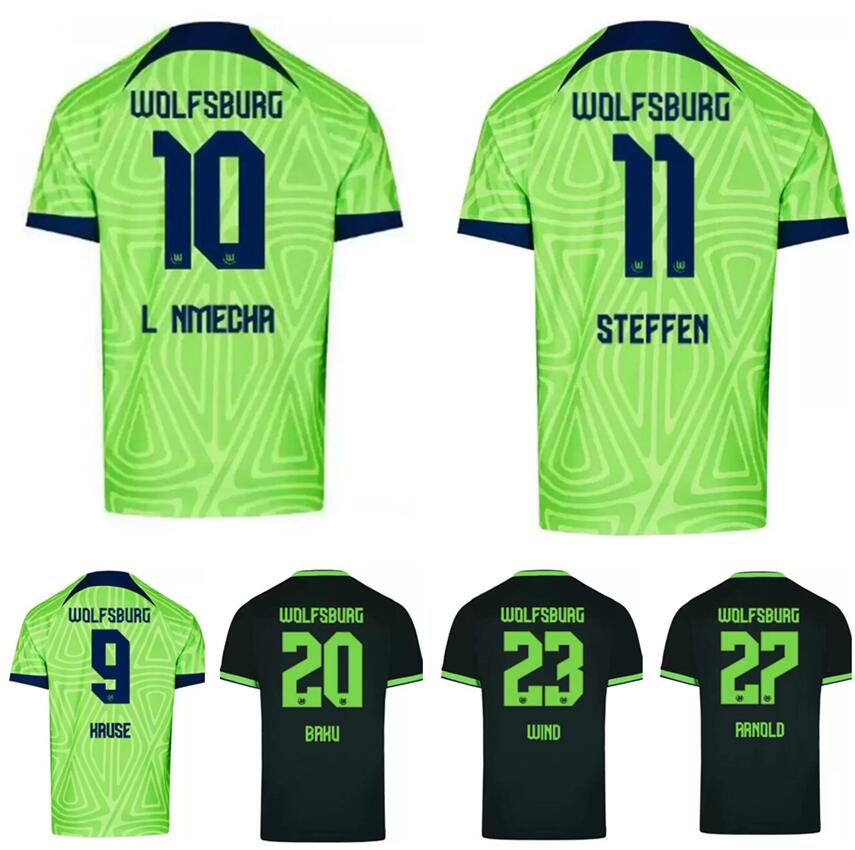 22 23 Wolfsburg soccer jersey 2022 2023 Home L.NMECHA GINCZEK STEFFEN shirts Away ROUSSILLON MEHMEDI MBABU WIND ARNOLD NMECHA KRUSE WEGHORST football shirt top, 21/22
22 23 Wolfsburg soccer jersey 2022 2023 Home L.NMECHA GINCZEK STEFFEN shirts Away ROUSSILLON MEHMEDI MBABU WIND ARNOLD NMECHA KRUSE WEGHORST football shirt top, 21/22