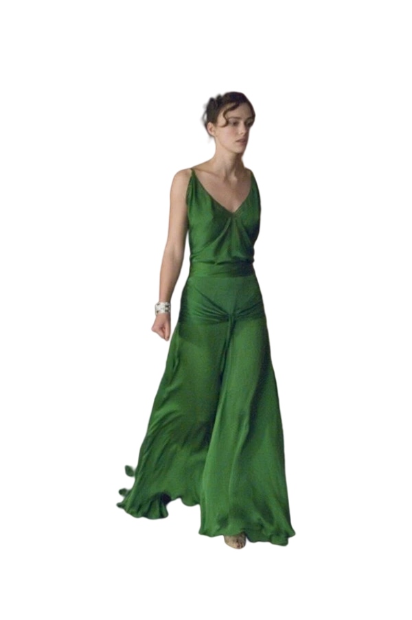 Hunter Green prom Dresses on keira knightley from the movie atonement designed by jacqueline durran long celebrity dress Evening