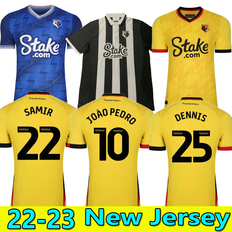 Watfords jerseys 22 23 JOAO PEDRO SARR DENNIS Watfords football shirts LOUZA SEMA MASINA soccer jersey home away 2022 2023, Home 2
Watfords jerseys 22 23 JOAO PEDRO SARR DENNIS Watfords football shirts LOUZA SEMA MASINA soccer jersey home away 2022 2023, Home 2