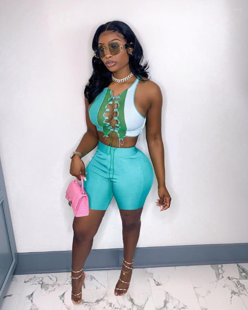 Arrival 2 Pcs Women Set Patchwork Bandage Short Tops And Shorts Summer Casual Elastic Outfits Women's Tracksuits, Rose
Arrival 2 Pcs Women Set Patchwork Bandage Short Tops And Shorts Summer Casual Elastic Outfits Women's Tracksuits, Rose