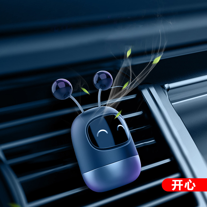 Car Air Freshener Robot shape diffuser Solid Perfume car Lovely expression interior accessories