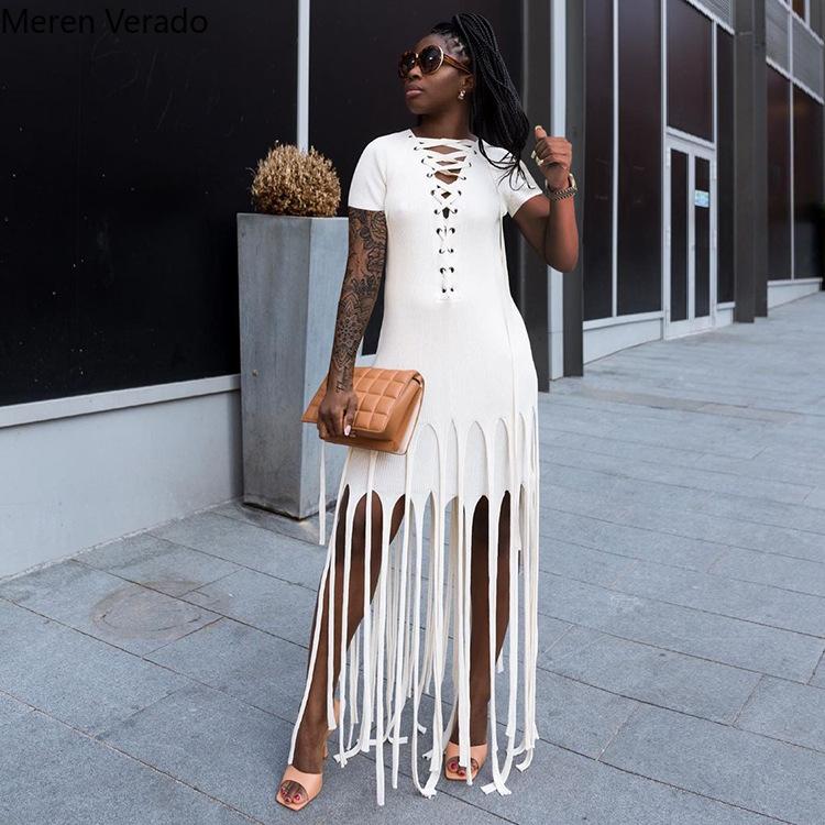 Party Dresses Women Tassel Lace Up Short Sleeve Maxi Slim Dress Fashion Streetwear Solid Long, Orange
Party Dresses Women Tassel Lace Up Short Sleeve Maxi Slim Dress Fashion Streetwear Solid Long, Orange