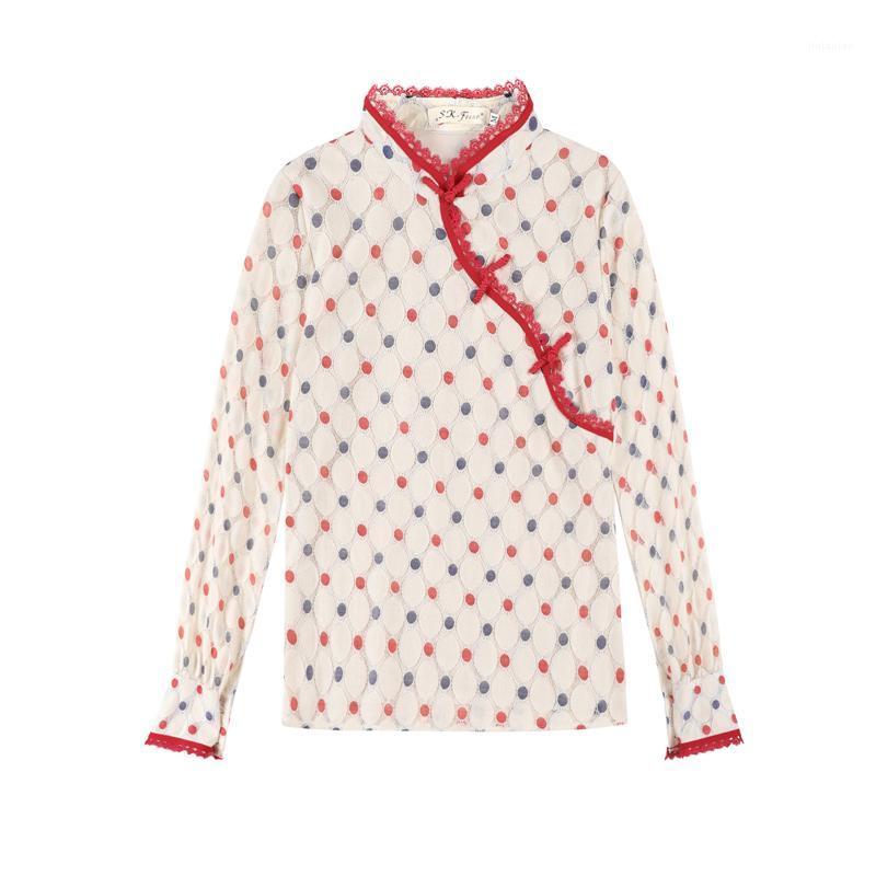 Women' Blouses & Shirts 2022 Arrival Spring Autumn Women Long Sleeve Shirt High Quality Retro Chinese Style Colourful Dots Cheongsam Lace, Picture color
Women' Blouses & Shirts 2022 Arrival Spring Autumn Women Long Sleeve Shirt High Quality Retro Chinese Style Colourful Dots Cheongsam Lace, Picture color