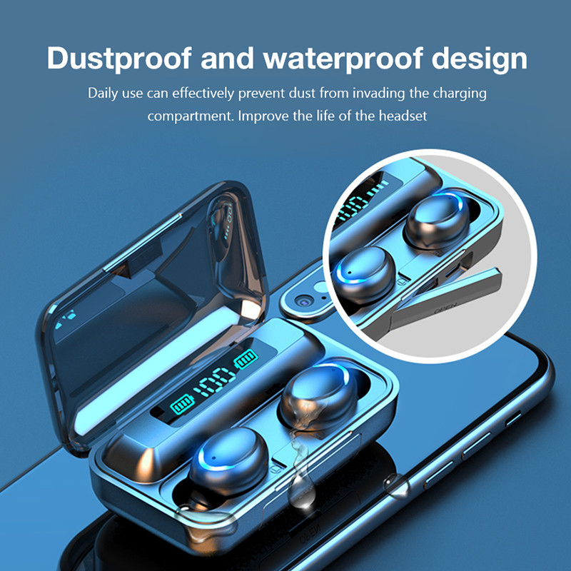 DODOCASE F9 TWS Wireless Earphones Stereo 5.0 Bluetooth Headphones In-Ear Earbuds Handsfree Binaural Call Headset For Xiaomi, H1 black with no box
DODOCASE F9 TWS Wireless Earphones Stereo 5.0 Bluetooth Headphones In-Ear Earbuds Handsfree Binaural Call Headset For Xiaomi, H1 black with no box