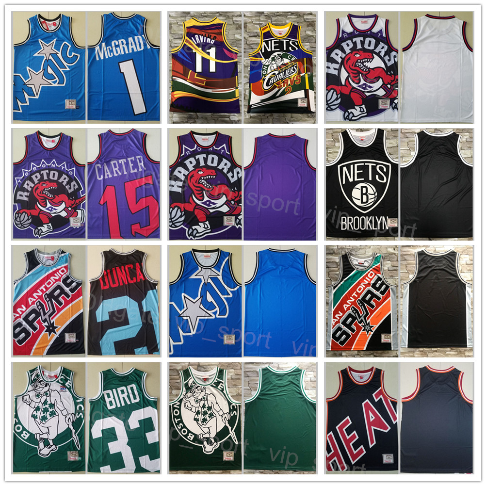 Mitchell and Ness Basketball Larry Bird Jersey Vintage 33 Vince Carter 15 Tracy McGrady 1 Kyrie Irving 11 Tim Duncan 21 Sticthed Retro Black White Green Purple Blue, Beige
Mitchell and Ness Basketball Larry Bird Jersey Vintage 33 Vince Carter 15 Tracy McGrady 1 Kyrie Irving 11 Tim Duncan 21 Sticthed Retro Black White Green Purple Blue, Beige