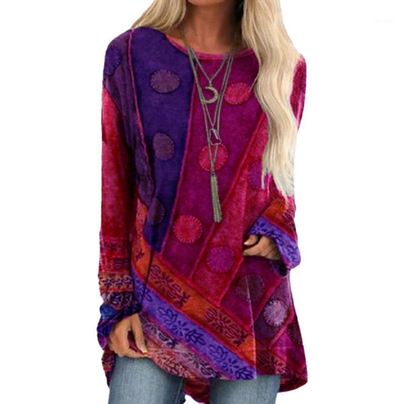 Women' Blouses & Shirts Woman Purple Long Sleeve Tops Circle Stripe Floral Print Fall Bohemia Loose Ethnic Style Female Fashion Blouse Plus, Blue
Women' Blouses & Shirts Woman Purple Long Sleeve Tops Circle Stripe Floral Print Fall Bohemia Loose Ethnic Style Female Fashion Blouse Plus, Blue