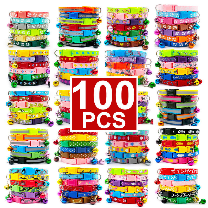 Wholesale 100 X Dog Collar With Bell For Dog Adjustable Collar Pet Product Accessories Buckles Pet ID Tag Cat Paw Puppy Collar 201030
Wholesale 100 X Dog Collar With Bell For Dog Adjustable Collar Pet Product Accessories Buckles Pet ID Tag Cat Paw Puppy Collar 201030