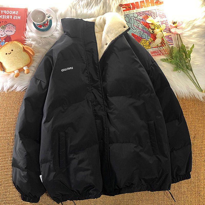 Men's Down & Parkas Warm Winter Thicken Bread Jacket Hong Kong Style Handsome Loose Stand-up Collar All-match Padded QuiltedMen's, Black
Men's Down & Parkas Warm Winter Thicken Bread Jacket Hong Kong Style Handsome Loose Stand-up Collar All-match Padded QuiltedMen's, Black