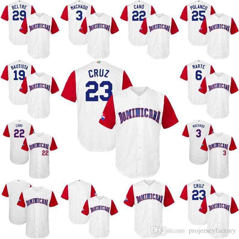 C202 2017 World Baseball Classic Venezuela 29 Adrian Beltre 25 Gregory Polanco 19 Jose Bautista 23 Nelson Cruz 6 Starling Marte Baseball Jerseys, White
C202 2017 World Baseball Classic Venezuela 29 Adrian Beltre 25 Gregory Polanco 19 Jose Bautista 23 Nelson Cruz 6 Starling Marte Baseball Jerseys, White