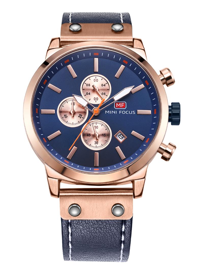 Wristwatches Fashion Mens Watches Top Dress Wristwatch Waterproof Quartz Watch Men Army Military Chronograph, Silver