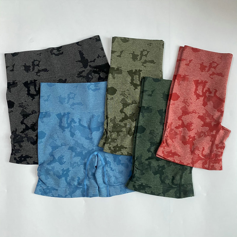 Adapt Camo Seamless Yoga Set For Women Workout Summer Clothes Sports Bra Fitness Shorts Leggings Gym Clothing Outfit 220329