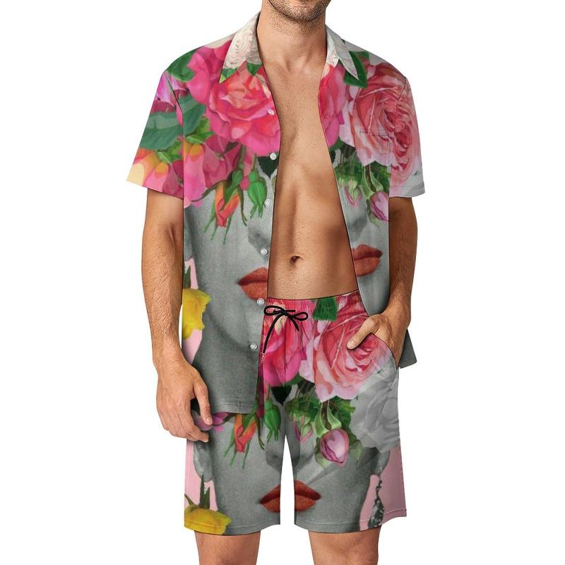 Men's Tracksuits Abstract Women Head Men Sets Beautiful Flowers On Vintage Casual Shirt Set Short Sleeve Print Shorts Beach Big Size SuitMen, Style-1
Men's Tracksuits Abstract Women Head Men Sets Beautiful Flowers On Vintage Casual Shirt Set Short Sleeve Print Shorts Beach Big Size SuitMen, Style-1