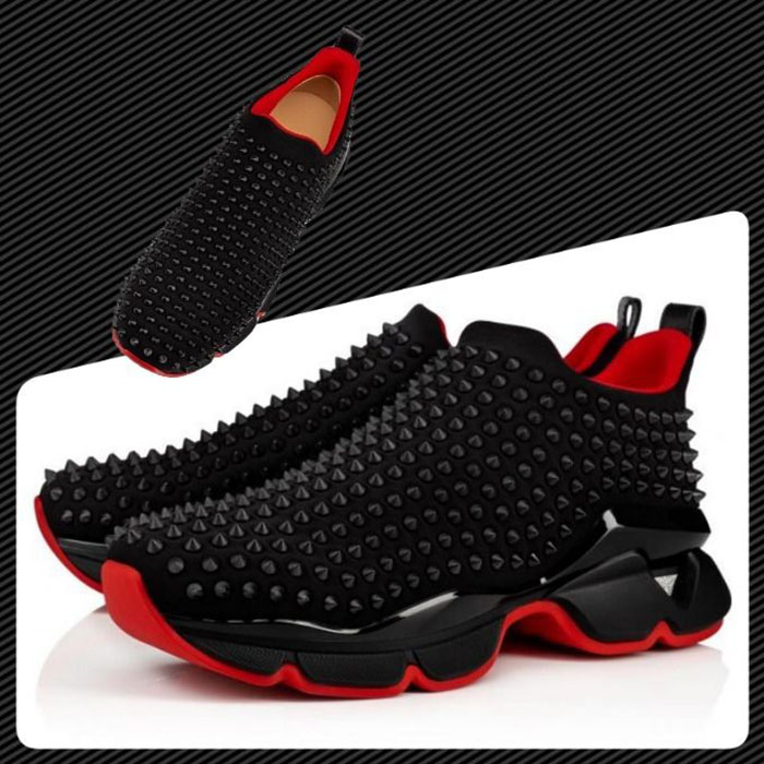 Luxury shoes Men's spiked Sneaker Spike Socks Donna Studded sneakers Neoprene black soft sock leathers low top trainers 36-47 box
Luxury shoes Men's spiked Sneaker Spike Socks Donna Studded sneakers Neoprene black soft sock leathers low top trainers 36-47 box