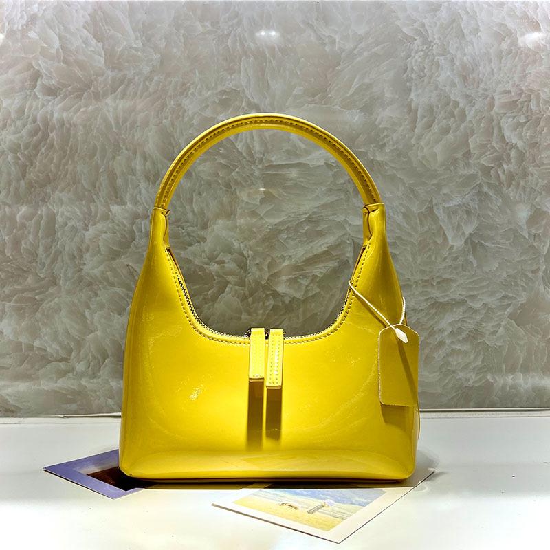 Evening Bags Spring Korean Bright Cowhide Leather Small Bag Niche Design Crescent Hobo Shoulder Armpit Female Simple Zipper BoxEvening, White
Evening Bags Spring Korean Bright Cowhide Leather Small Bag Niche Design Crescent Hobo Shoulder Armpit Female Simple Zipper BoxEvening, White