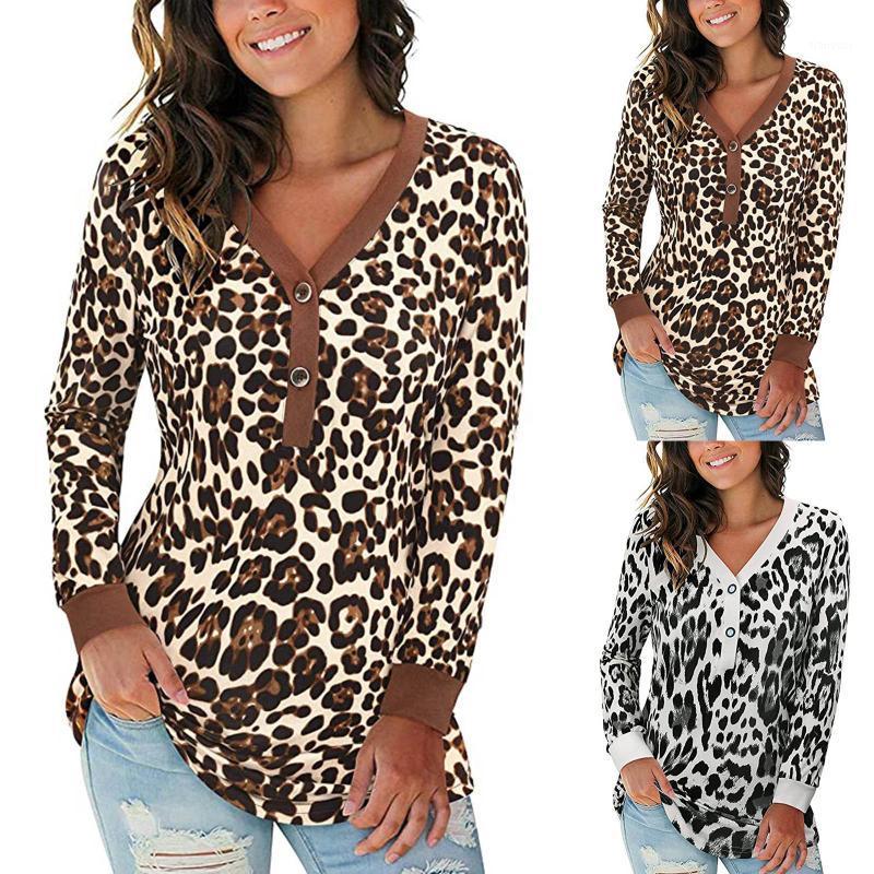 Women' Blouses & Shirts Fashion Casual Leopard Blouse Shirt Sexy Buttons V-Neck Tops Tee Female Women Long Sleeve Blusas Femininas Clothing, Brown
Women' Blouses & Shirts Fashion Casual Leopard Blouse Shirt Sexy Buttons V-Neck Tops Tee Female Women Long Sleeve Blusas Femininas Clothing, Brown