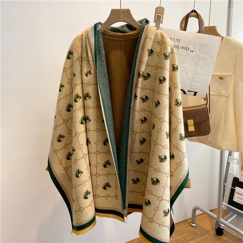 Scarves & Wraps Fashion Horse Print Winter Cashmere Scarf For Women Design Warm Shawl Wrap Thick Blanket Neckercheif Poncho BunfandaScarves, Wyt272-1
Scarves & Wraps Fashion Horse Print Winter Cashmere Scarf For Women Design Warm Shawl Wrap Thick Blanket Neckercheif Poncho BunfandaScarves, Wyt272-1