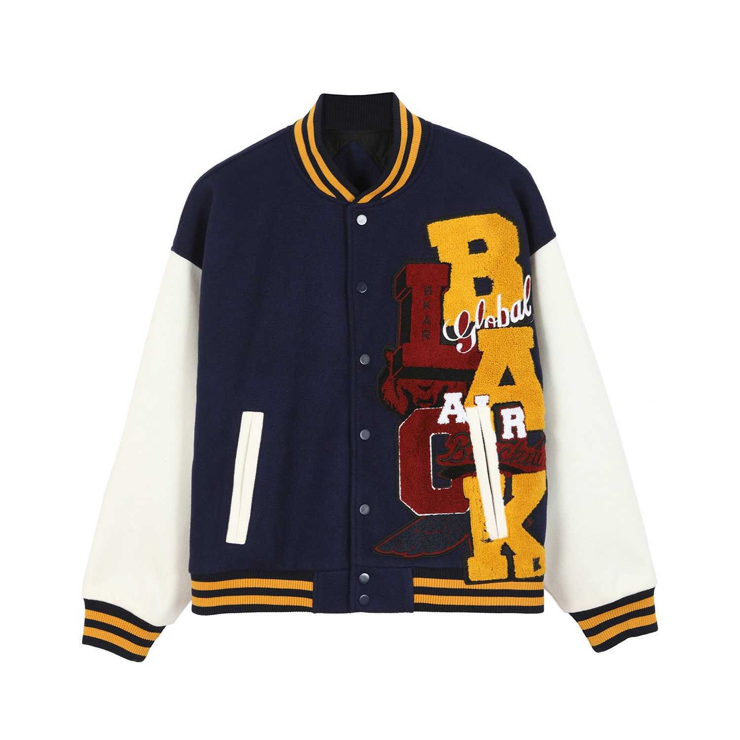 Notabsent national fashion original vintage vibe style loose stitched winter Plush Bomber Jacket, Black
Notabsent national fashion original vintage vibe style loose stitched winter Plush Bomber Jacket, Black