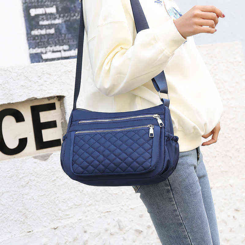 Women s Shoulder Bag Nylon Cloth Messenger Leisure Mommy Bag Lingge Backpack Can Be Ordered handbag 220514