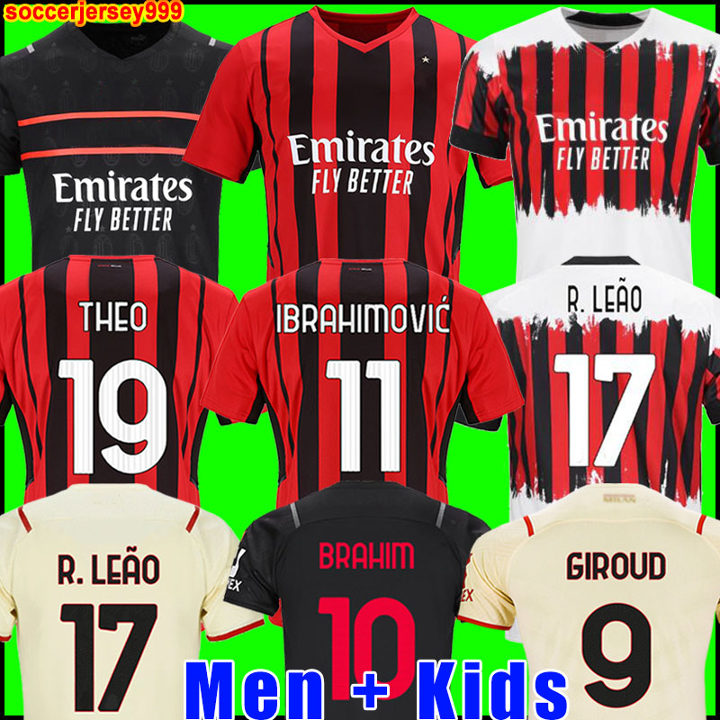 IBRAHIMOVIC 21 22 soccer jersey AC MILANS GIROUD R. LEAO BENNACER KESSIE ROMAGNOLI CALHANOGLU TONALI REBIC 2021 2022 football shirt maillot men kids kit away, 21/22 kids away
IBRAHIMOVIC 21 22 soccer jersey AC MILANS GIROUD R. LEAO BENNACER KESSIE ROMAGNOLI CALHANOGLU TONALI REBIC 2021 2022 football shirt maillot men kids kit away, 21/22 kids away