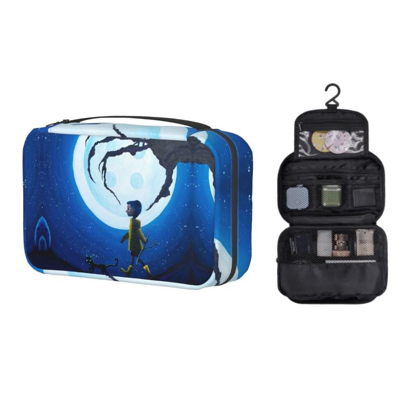 Cosmetic Bags & Cases Fashion Coraline Horror Movie Travel Toiletry Bag Women Hanging Makeup Organizer Dopp KitCosmetic
Cosmetic Bags & Cases Fashion Coraline Horror Movie Travel Toiletry Bag Women Hanging Makeup Organizer Dopp KitCosmetic