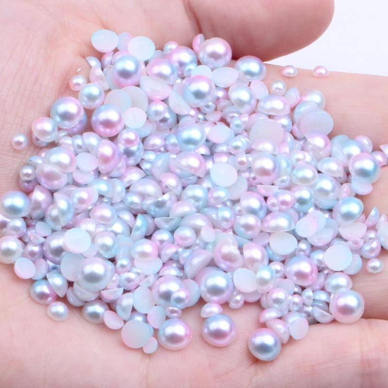 Nail Art Decorations Small Pack 3-10mm RainBow Color Half Round Pearls Flatback Imitation Craft DIY Wedding Dresses DecorationsNail
Nail Art Decorations Small Pack 3-10mm RainBow Color Half Round Pearls Flatback Imitation Craft DIY Wedding Dresses DecorationsNail