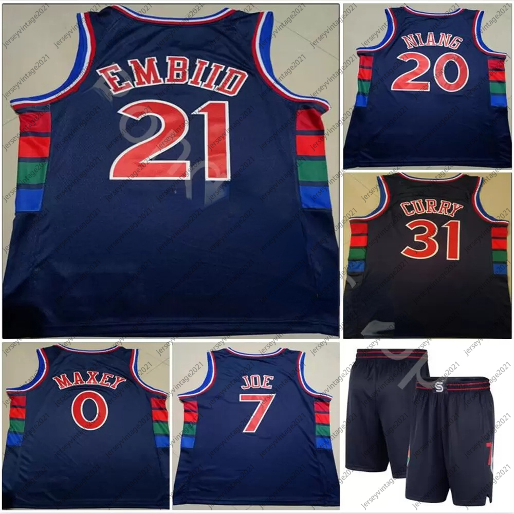 Mens Stitched 2021-2022 City Nacy Joel Embiid 21 Jerseys Basketball Seth Curry 31 Georges Niang 20 Tyrese Maxey 0 Isaiah Joe 7 Edition Jersey Embroidery Top Quality, Picture 4
Mens Stitched 2021-2022 City Nacy Joel Embiid 21 Jerseys Basketball Seth Curry 31 Georges Niang 20 Tyrese Maxey 0 Isaiah Joe 7 Edition Jersey Embroidery Top Quality, Picture 4