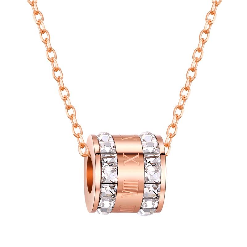 Pendant Necklaces High Quality Rose Gold Color Pendants For Women With Chain Cubic Zircon Crystal Accessories Jewelry Ladies
Pendant Necklaces High Quality Rose Gold Color Pendants For Women With Chain Cubic Zircon Crystal Accessories Jewelry Ladies