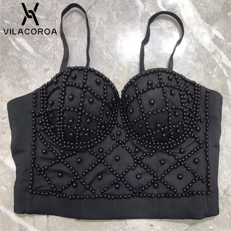 Corset Gothic sexy Camisole Top Women Solid Fashion High Waist Slim Crop Woman Party Temperament Commute Tube 220325