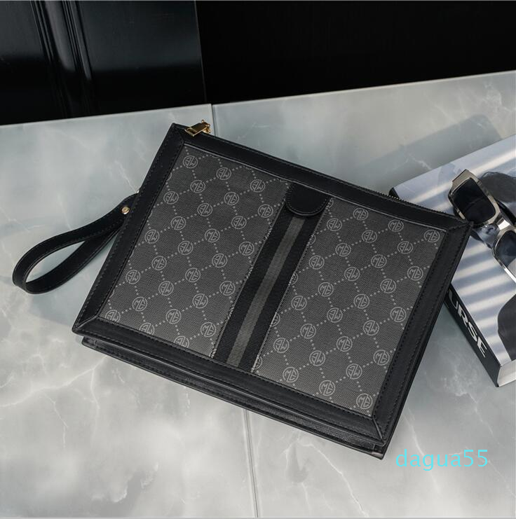 men handbag business printing fashion envelope bag street trend matching color stripe handbags personality outdoor