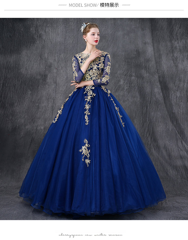 New Beads Crystal Gold Blue Sweetheart Lace White Ball Gowns Wedding Dresses for Brides Puffy Wedding Gowns Lace Plus Size Princess Dresses