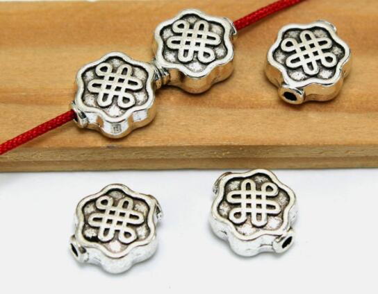 Chinese knot beads Tibetan Silver Antique Loose Bead Spacer Connectors for DIY Jewelry Making bracelet dzse5j
Chinese knot beads Tibetan Silver Antique Loose Bead Spacer Connectors for DIY Jewelry Making bracelet dzse5j