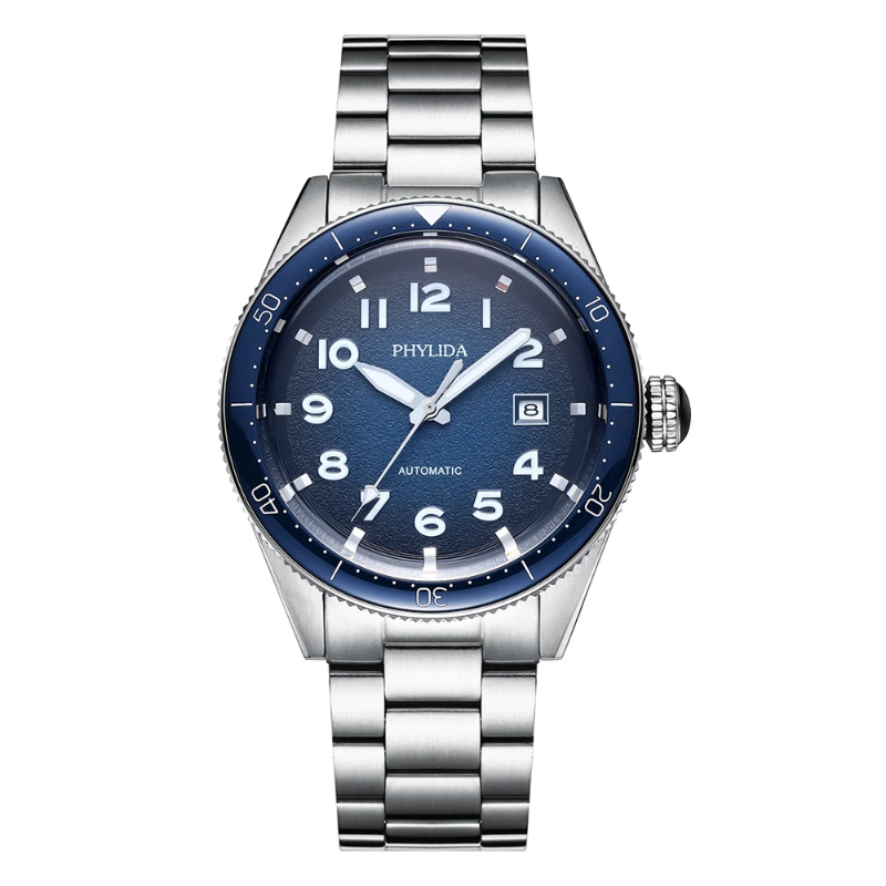 Wristwatches High Quality PHYLIDA Luxury Business Sport Mechanical Wristwatch Blue Mens Watches Automatic Stainless Steel Waterproof, Sterile
Wristwatches High Quality PHYLIDA Luxury Business Sport Mechanical Wristwatch Blue Mens Watches Automatic Stainless Steel Waterproof, Sterile