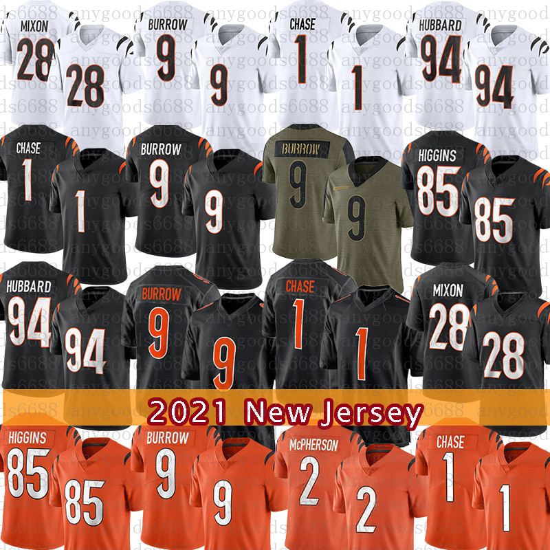 Joe Burrow Football Jersey Mixon Evan McPherson Ja'Marr Chase Bengals Chris Evans Tee Higgins Joseph Ossai Mike Hilton Daxton Hill Tyler Boyd Logan Wilson Sam Hubbard, 2021 mens-mh
Joe Burrow Football Jersey Mixon Evan McPherson Ja'Marr Chase Bengals Chris Evans Tee Higgins Joseph Ossai Mike Hilton Daxton Hill Tyler Boyd Logan Wilson Sam Hubbard, 2021 mens-mh