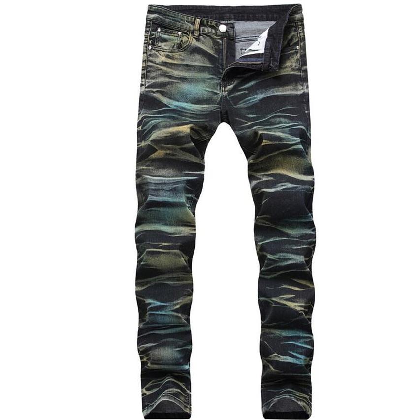 Mens 3D Painted Elastic Straight Brand Jeans Slim Fit Designer Aurora Color scratched Pencil Biker Bleached Denim Pants Streetwear265x, Black
Mens 3D Painted Elastic Straight Brand Jeans Slim Fit Designer Aurora Color scratched Pencil Biker Bleached Denim Pants Streetwear265x, Black